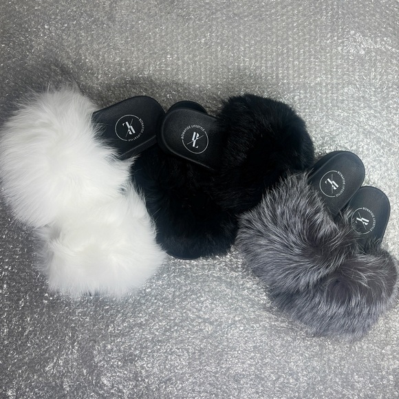 REAL Fur slides 100% fox - Picture 3 of 3
